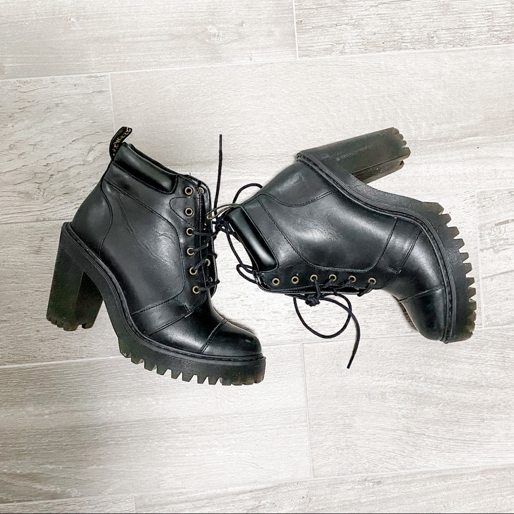 Dr Martens Averil Heel Lace Up Combat Boots